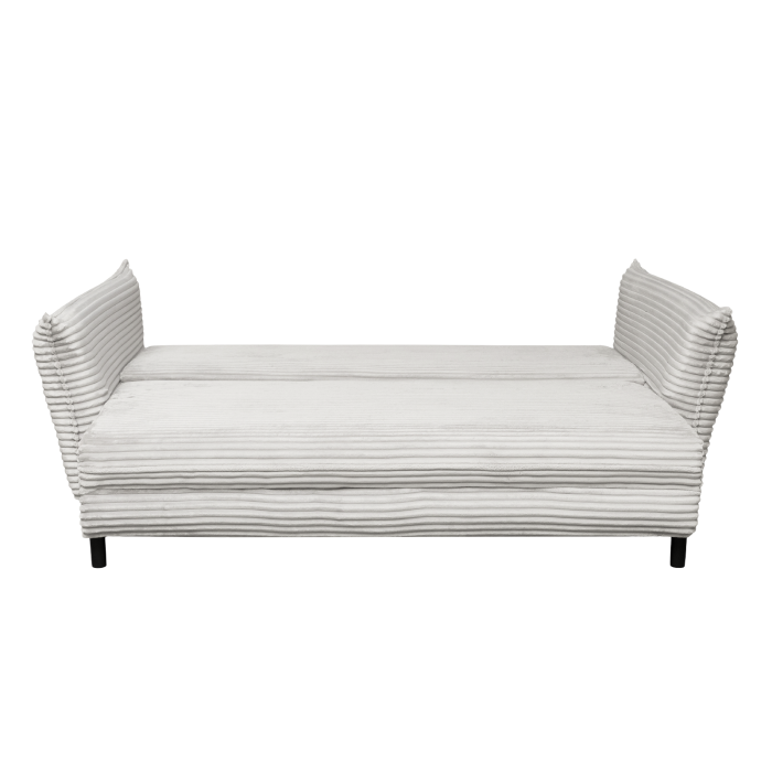 Canapea CAMILLE T extensibila, 3 locuri, cu arcuri si lada depozitare, bej, 238x115x95 cm [4]