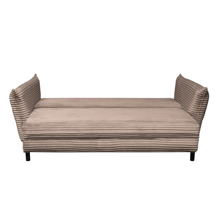 Canapea CAMILLE T extensibila, 3 locuri, cu arcuri si lada depozitare, maro, 238x115x95 cm [3]