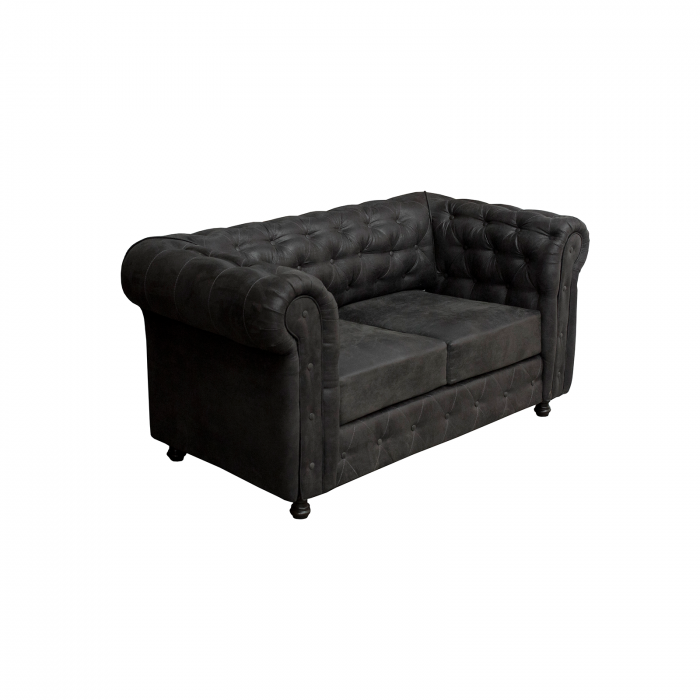 Canapea CHESTERFIELD fixa, 2 locuri, cu arcuri, 168x90x80 cm - ExpoMob [2]