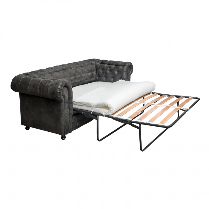 Canapea CHESTERFIELD extensibila, 3 locuri, cu arcuri si lada depozitare, 205x90x80 cm - ExpoMob [3]