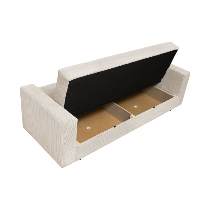 Canapea CORINNE LUX extensibila, 3 locuri, cu lada depozitare, 220x90x96 cm - ExpoMob [4]