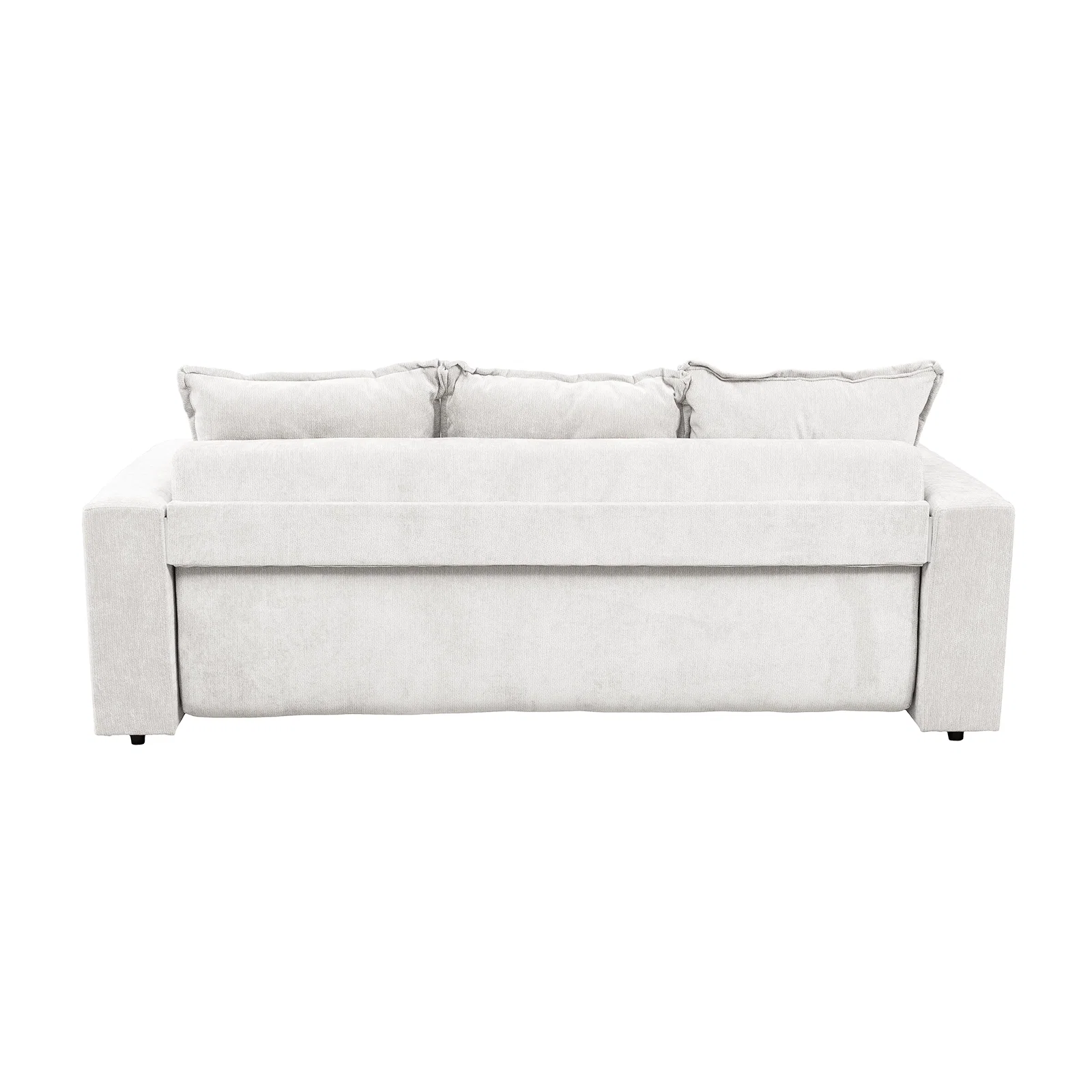 Canapea extensibila ARI235, 3 locuri, cu arcuri, alb, 235x110x77 cm [6]