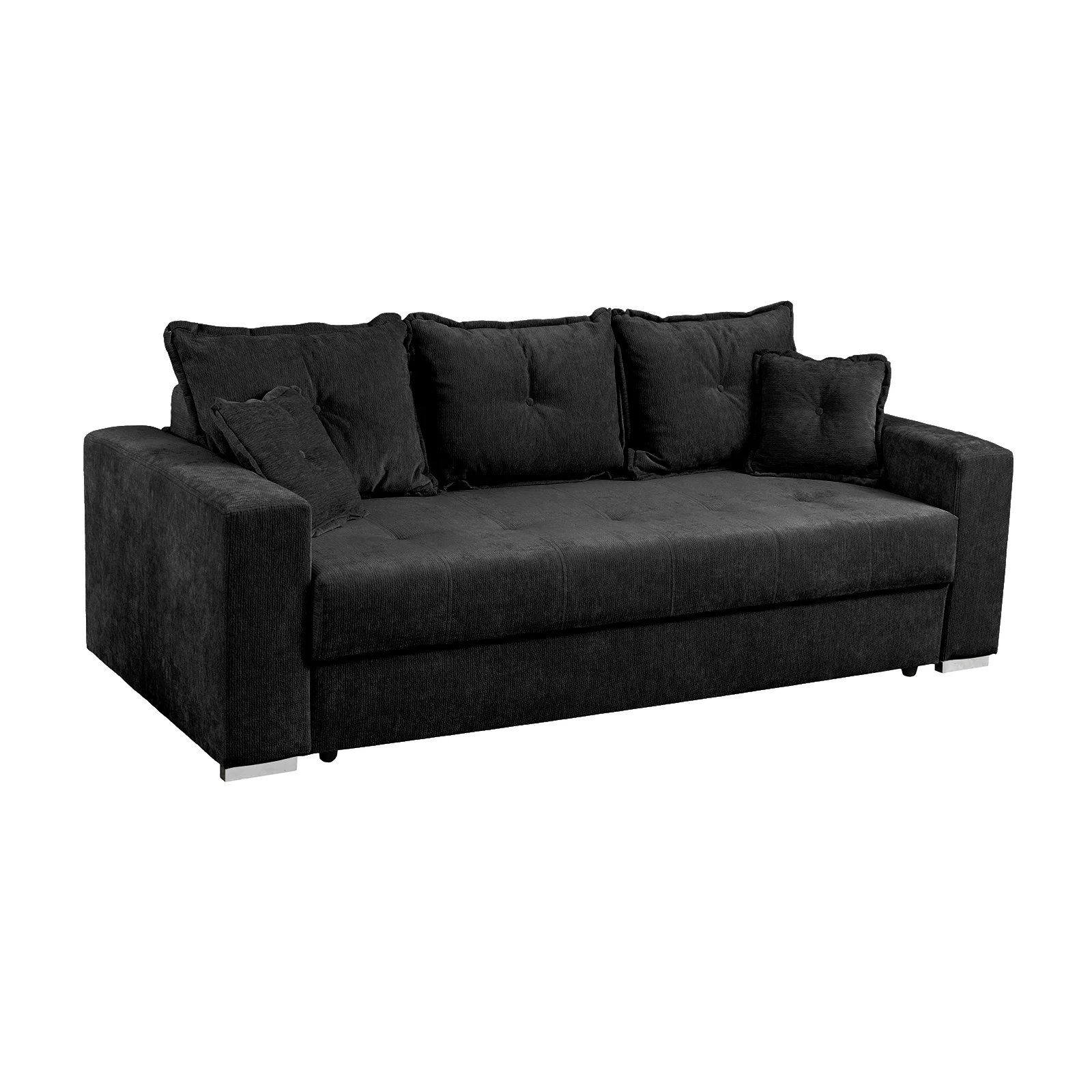 Canapea extensibila ARI235, 3 locuri, cu arcuri, antracit, 235x110x77 cm [4]