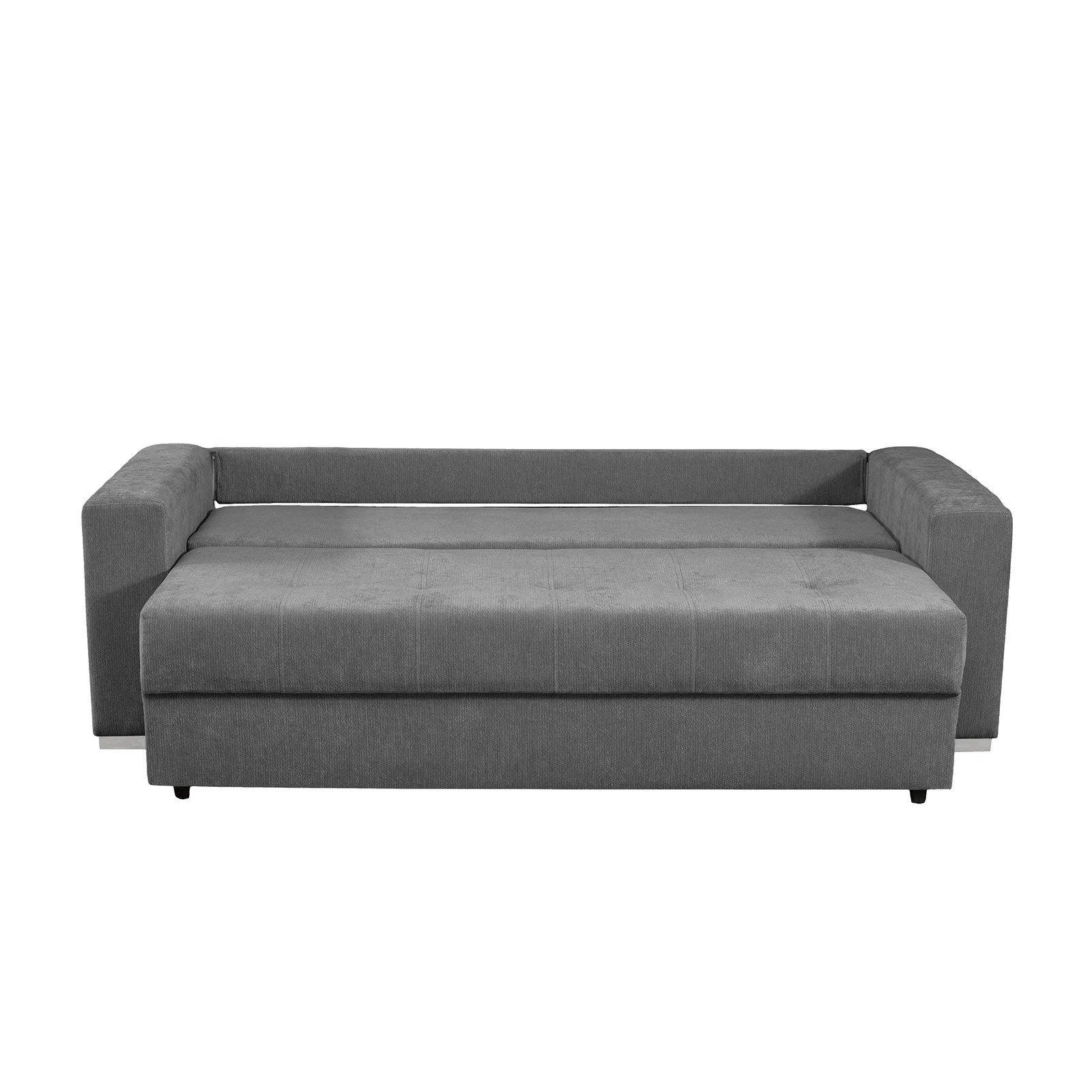 Canapea extensibila ARI235, 3 locuri, cu arcuri, gri inchis, 235x110x77 cm [3]
