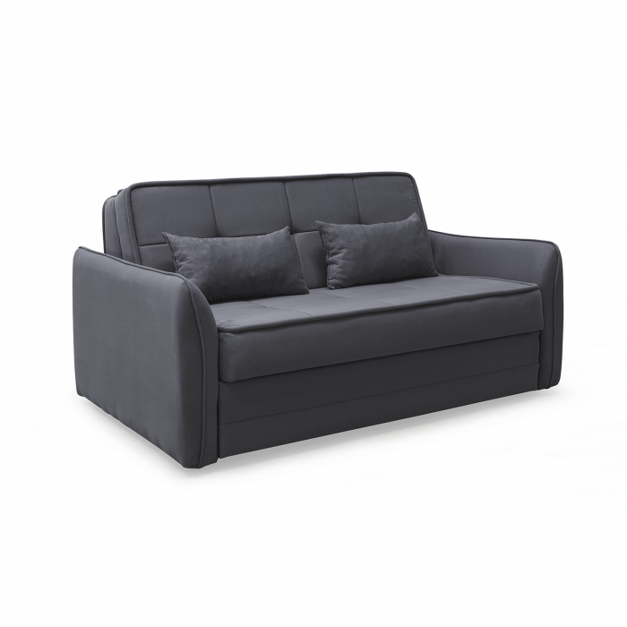 Canapea extensibila DREW, 3 locuri, cu arcuri si lada pentru depozitare, 175x110x88 cm - ExpoMob [2]