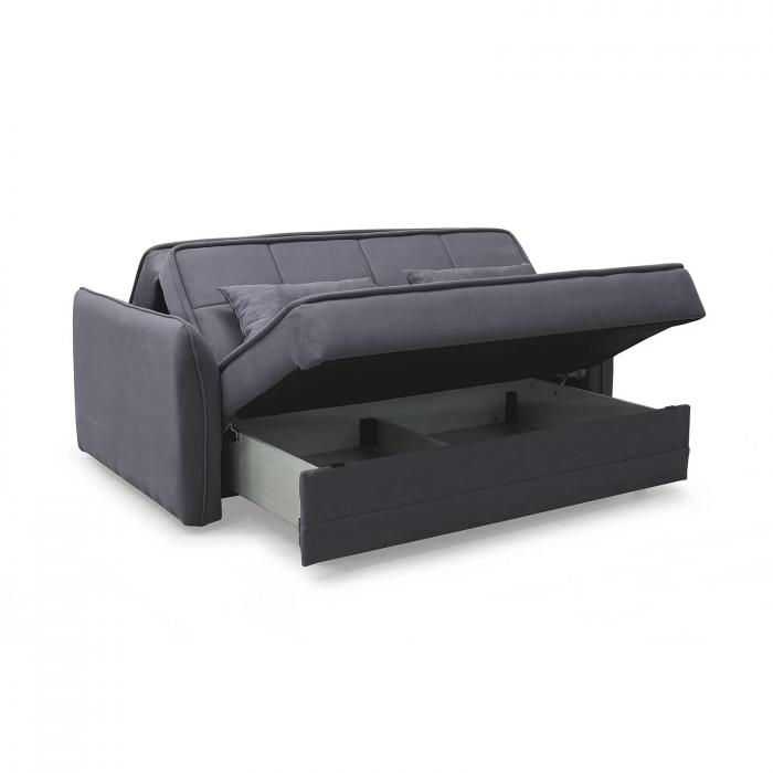 Canapea extensibila DREW, 3 locuri, cu arcuri si lada pentru depozitare, 175x110x88 cm - ExpoMob [3]