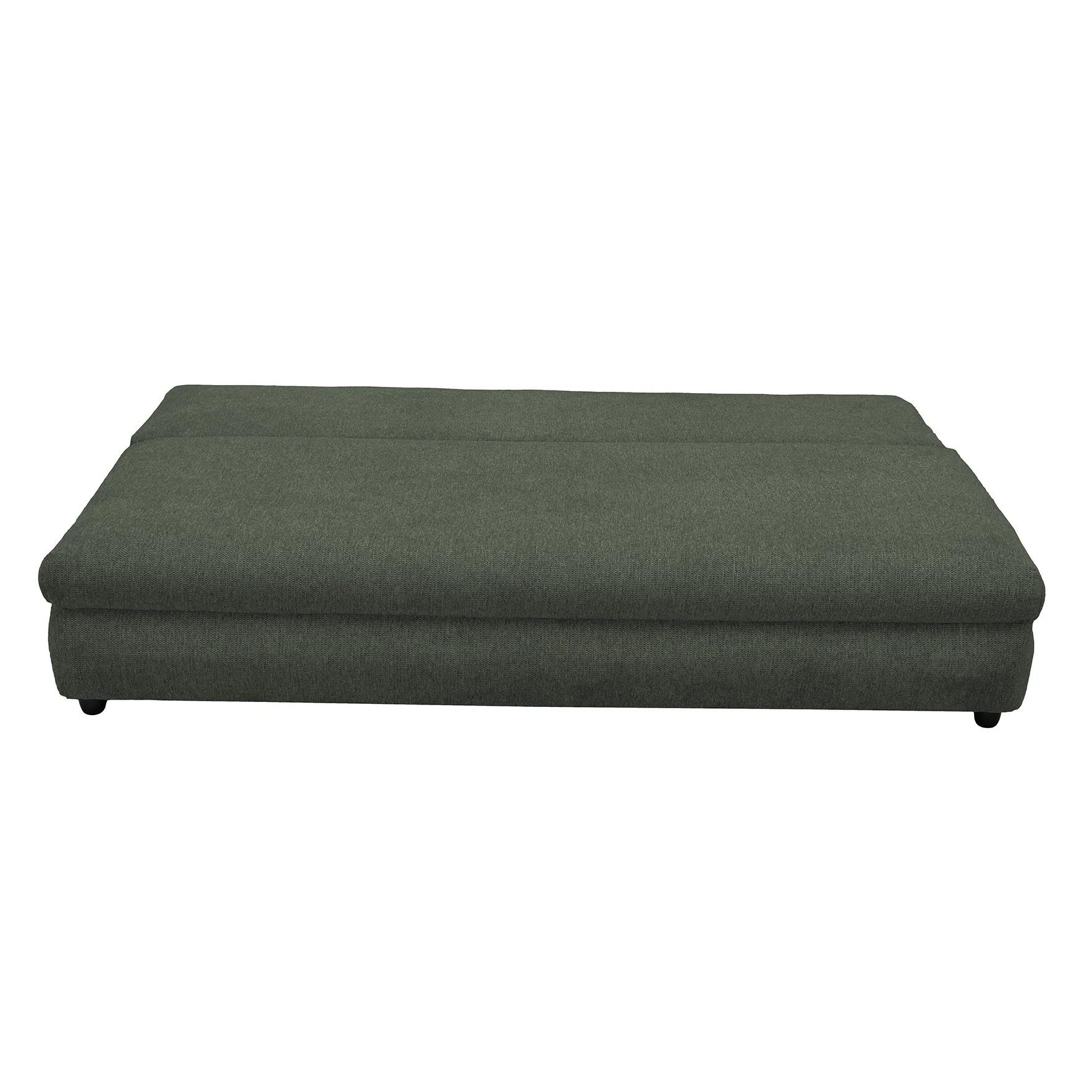 Canapea extensibila OLIMP, 3 locuri, cu arcuri si lada depozitare, verde, 203x100x85 cm [3]