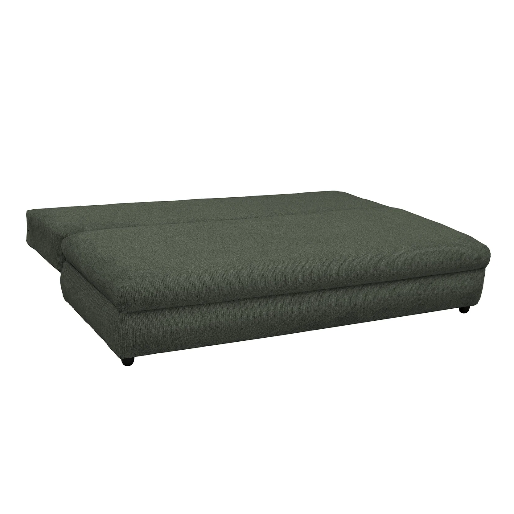 Canapea extensibila OLIMP, 3 locuri, cu arcuri si lada depozitare, verde, 203x100x85 cm [4]