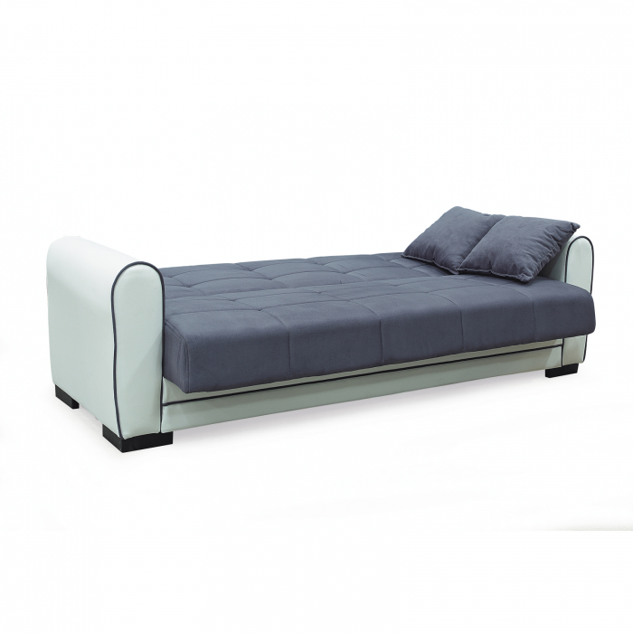 Canapea extensibila VIOLA, 3 locuri, cu arcuri si lada pentru depozitare, 228x85x85 cm - ExpoMob [4]