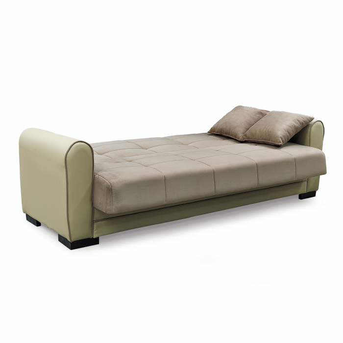 Canapea extensibila VIOLA, 3 locuri, cu arcuri si lada pentru depozitare, 228x85x85 cm - ExpoMob [4]