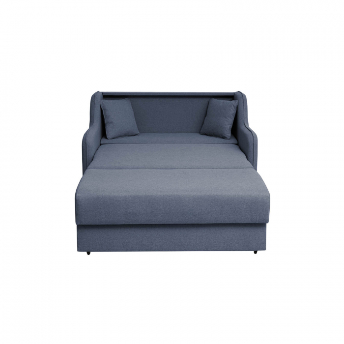 Canapea GALA extensibila, 2 locuri, cu arcuri si lada depozitare, 143x98x98 cm - ExpoMob [2]