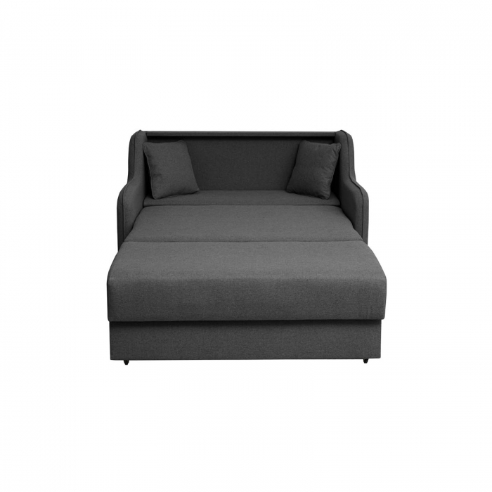 Canapea GALA extensibila, 2 locuri, cu arcuri si lada depozitare, 143x98x98 cm - ExpoMob [2]