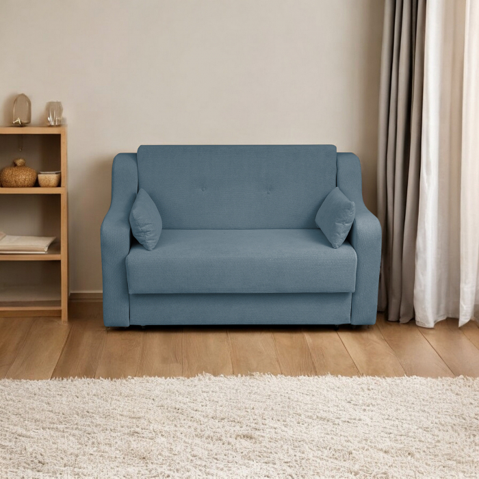 Canapea GINA II extensibila, 2 locuri, cu arcuri si lada depozitare, 155x100x95 cm [5]