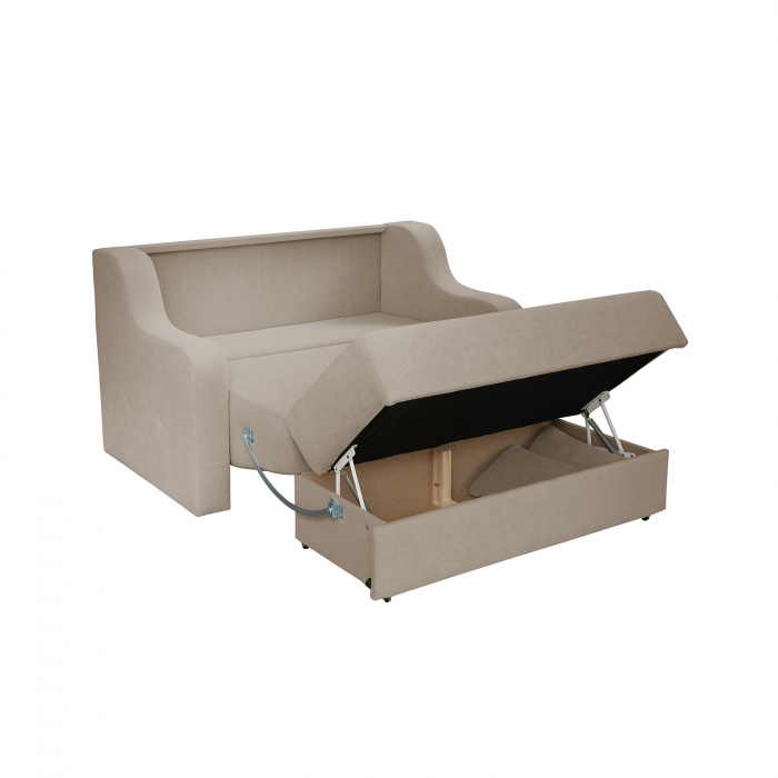 Canapea GINA II extensibila, 2 locuri, cu arcuri si lada depozitare, 155x100x95 cm [3]