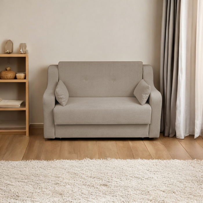 Canapea GINA II extensibila, 2 locuri, cu arcuri si lada depozitare, 155x100x95 cm [5]