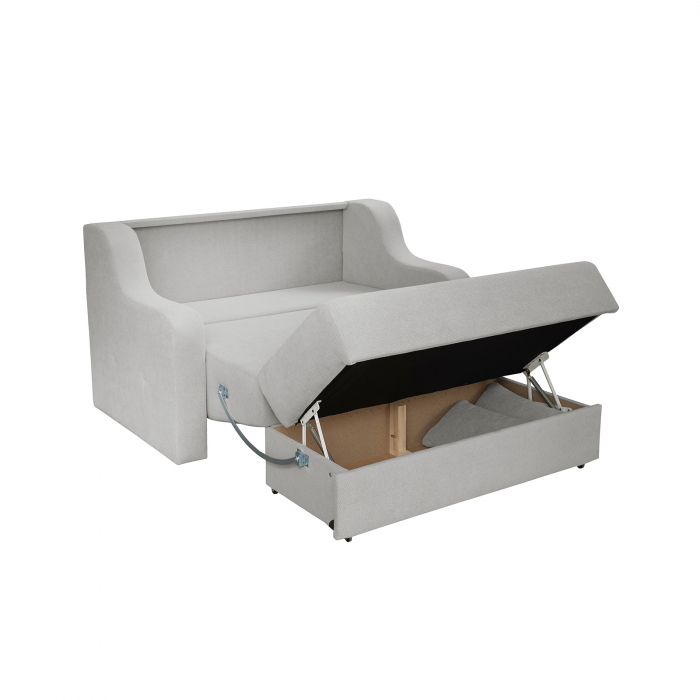 Canapea GINA II extensibila, 2 locuri, cu arcuri si lada depozitare, 155x100x95 cm [3]