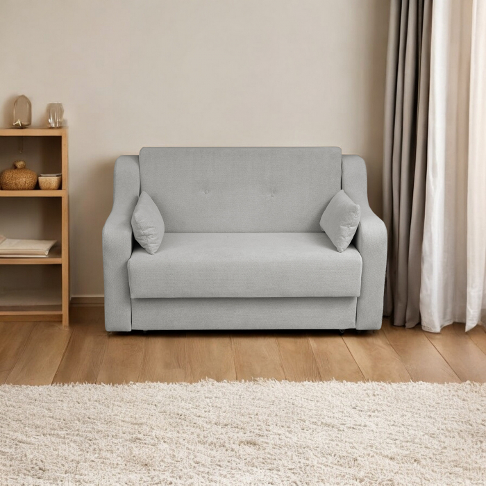 Canapea GINA II extensibila, 2 locuri, cu arcuri si lada depozitare, 155x100x95 cm [5]