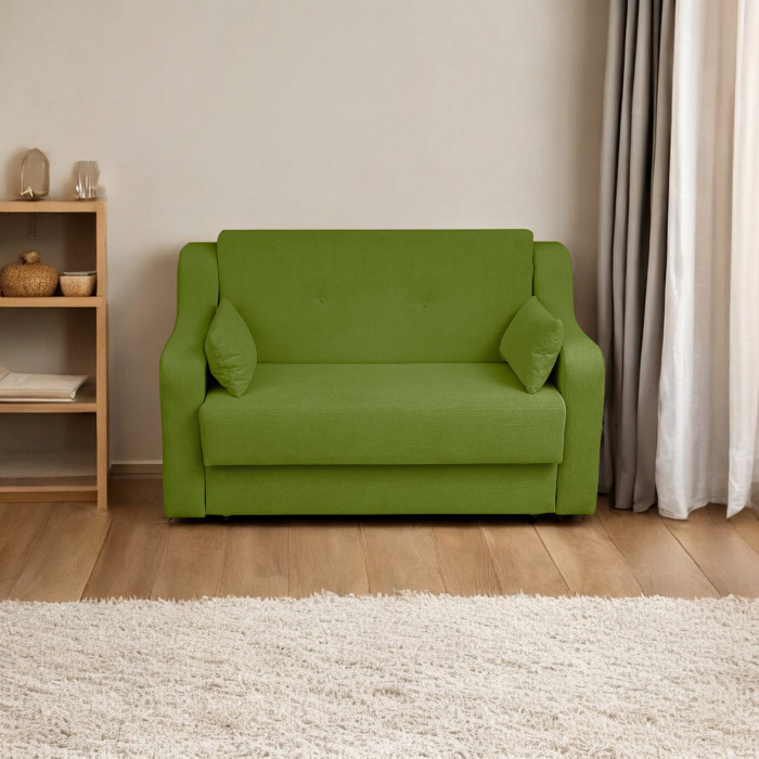 Canapea GINA II extensibila, 2 locuri, cu arcuri si lada depozitare, 155x100x95 cm [5]