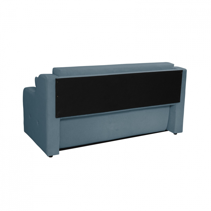 Canapea GINA XL II extensibila, 3 locuri, cu arcuri si lada depozitare, albastru deschis, 190x100x95 cm [4]