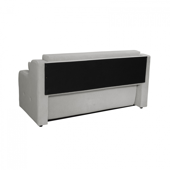 Canapea GINA XL II extensibila, 3 locuri, cu arcuri si lada depozitare, gri deschis, 190x100x95 cm [4]