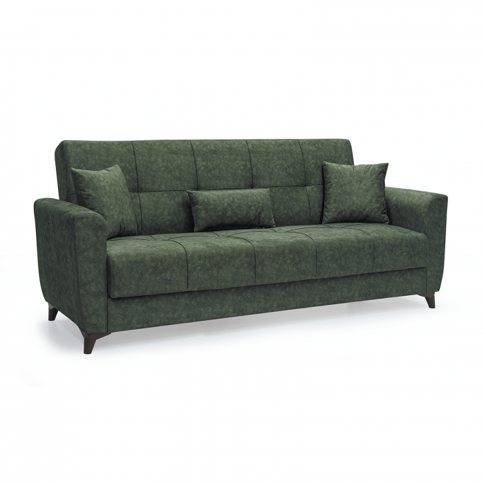 Canapea LEON, 3 locuri, extensibila, cu arcuri, cu lada depozitare - ExpoMob [2]