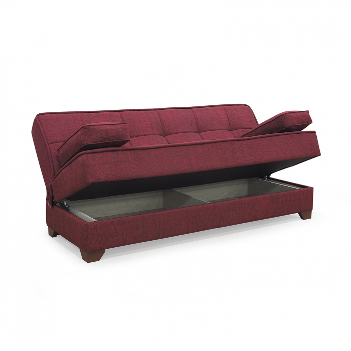 Canapea LEON II extensibila, 3 locuri, cu arcuri si lada depozitare, 190x82x88 cm - ExpoMob [3]