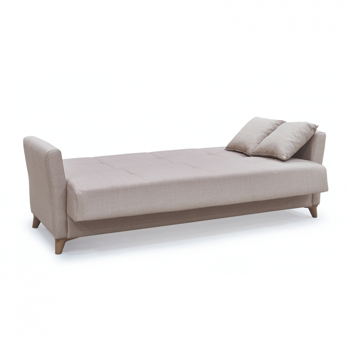 Canapea LOREN extensibila, 3 locuri, cu arcuri si lada depozitare, 203x85x85 cm - ExpoMob [4]