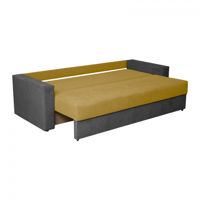 Canapea NICO 2 3L extensibila, 3 locuri, cu arcuri si lada depozitare, 220x90x75 cm - ExpoMob [2]