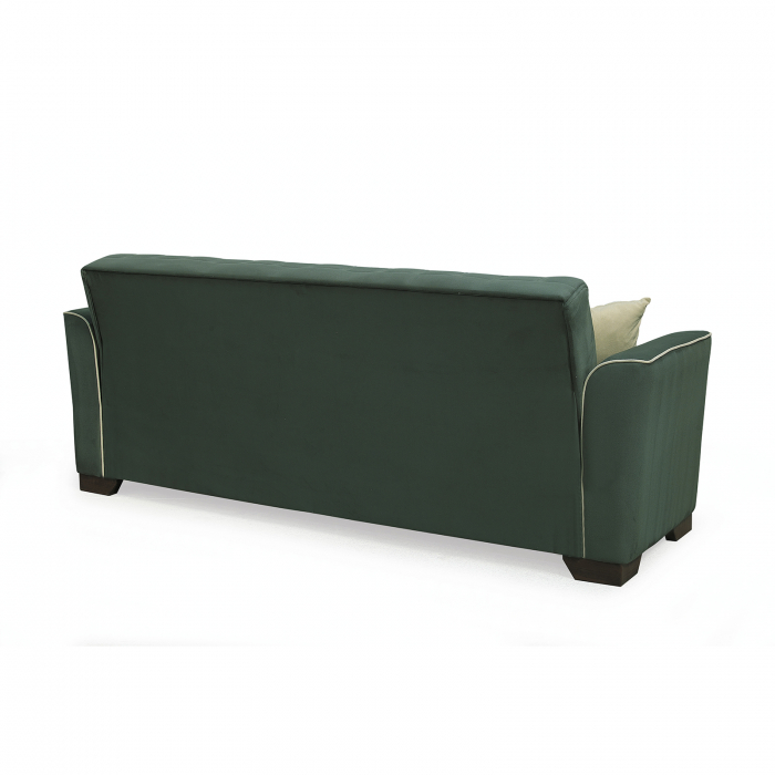 Canapea QUEEN extensibila, 3 locuri, cu arcuri si lada depozitare, 218x70x80 cm - ExpoMob [5]