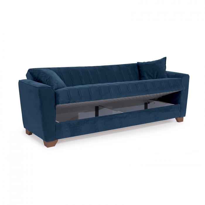 Canapea QUEEN extensibila, 3 locuri, cu arcuri si lada depozitare, 218x70x80 cm - ExpoMob [3]