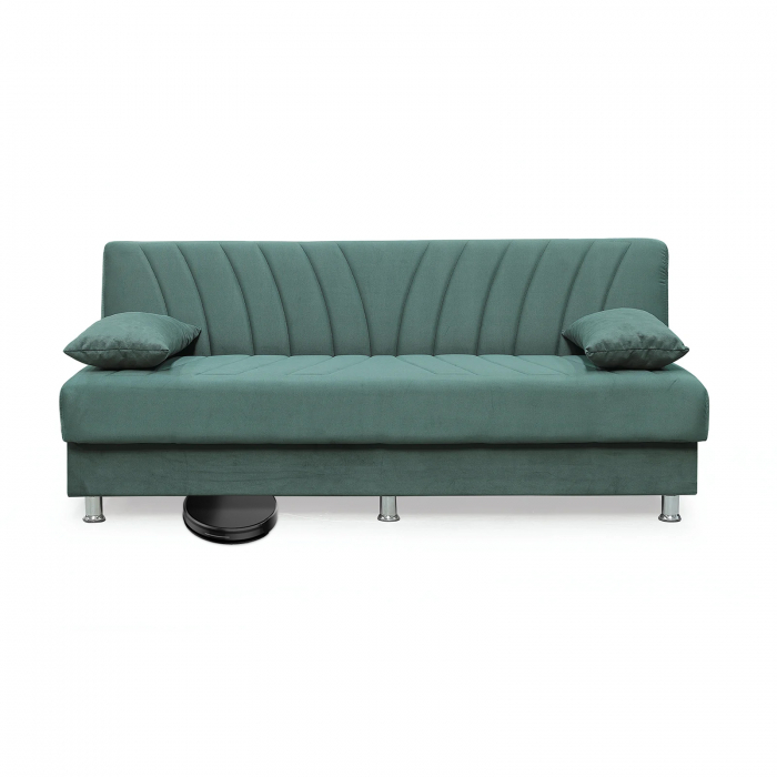 Canapea VALERIA extensibila, 3 locuri, cu arcuri si lada depozitare,190x82x83 cm - ExpoMob [5]