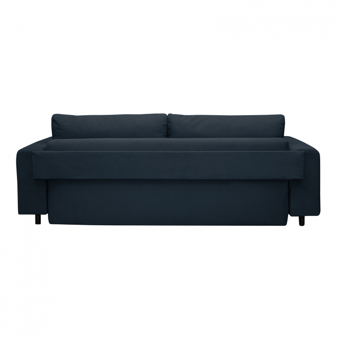 Canapea VEGA POINT extensibila, 3 locuri, cu arcuri si lada depozitare, gri, 237x110x73 cm - ExpoMob [2]