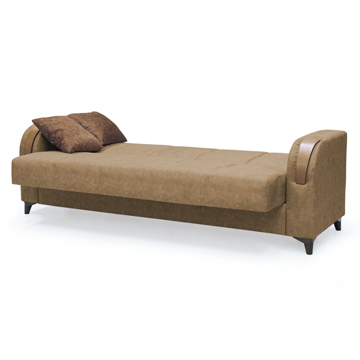 Canapea ZETA extensibila, 3 locuri, cu arcuri si lada depozitare, 225x84x85 cm - ExpoMob [4]