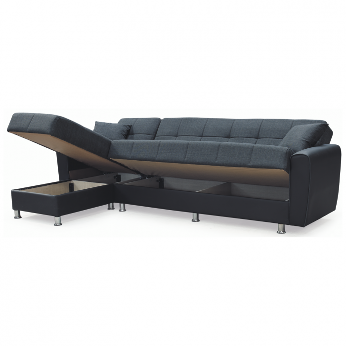 Coltar ANGELA extensibil, cu lada depozitare, colt interschimbabil, 283x165x83 cm [3]