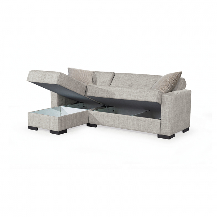 Coltar BETTY extensibil, cu lada depozitare, colt interschimbabil, 212x145x80 cm - ExpoMob [4]