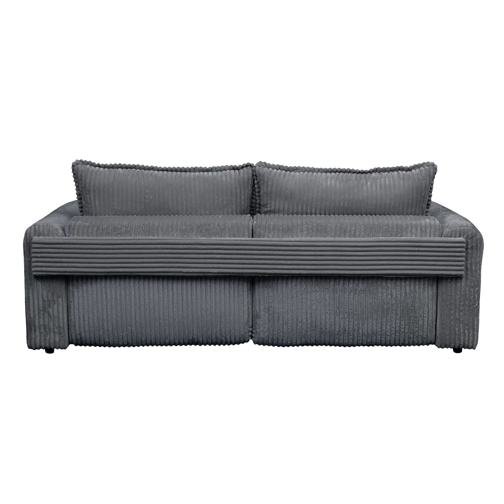 Coltar/Canapea extensibil BELLAGIO, cu arcuri si lada depozitare, colt interschimbabil, gri inchis, 250x125/165x95 cm [8]