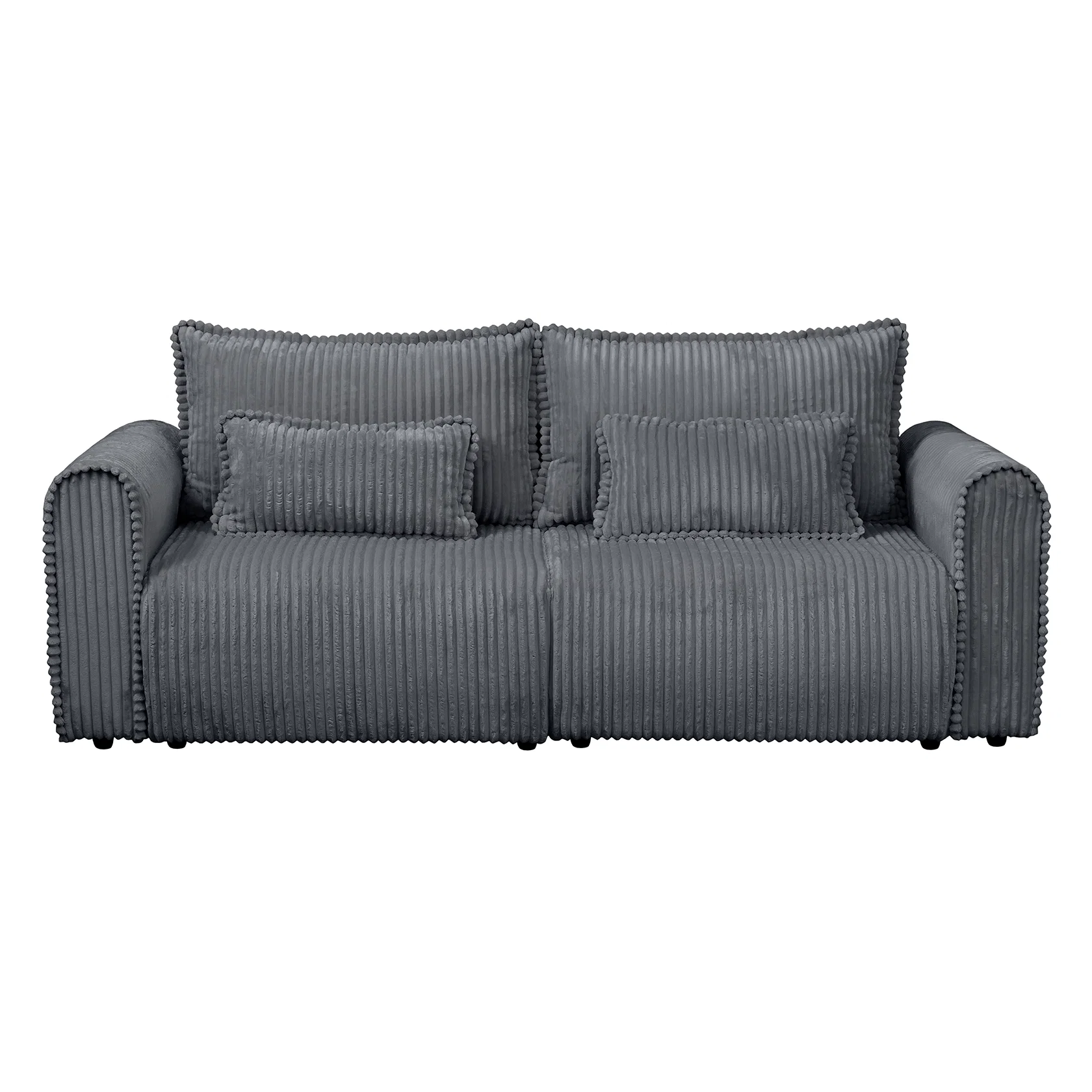 Coltar/Canapea extensibil BELLAGIO, cu arcuri si lada depozitare, colt interschimbabil, gri inchis, 250x125/165x95 cm [2]