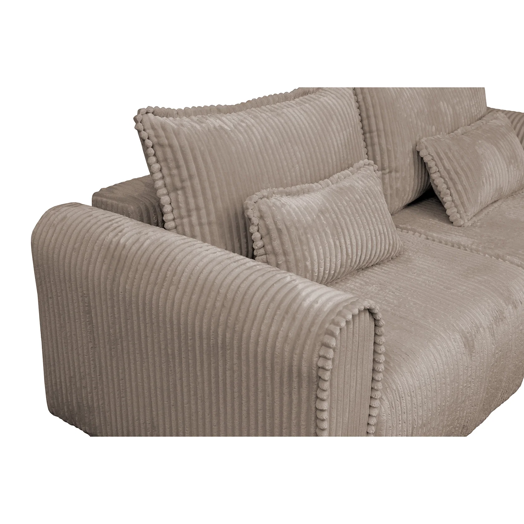Coltar/Canapea extensibil BELLAGIO, cu arcuri si lada depozitare, colt interschimbabil, maro, 250x125/165x95 cm [7]
