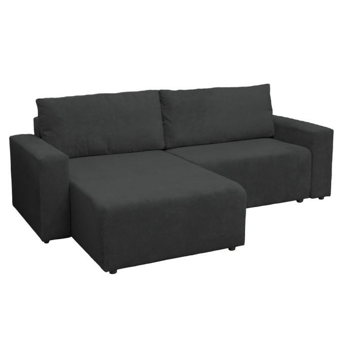 Coltar extensibil DALLAS ONE, cu lada depozitare, colt interschimbabil, antracit, 258x173x90 cm [2]