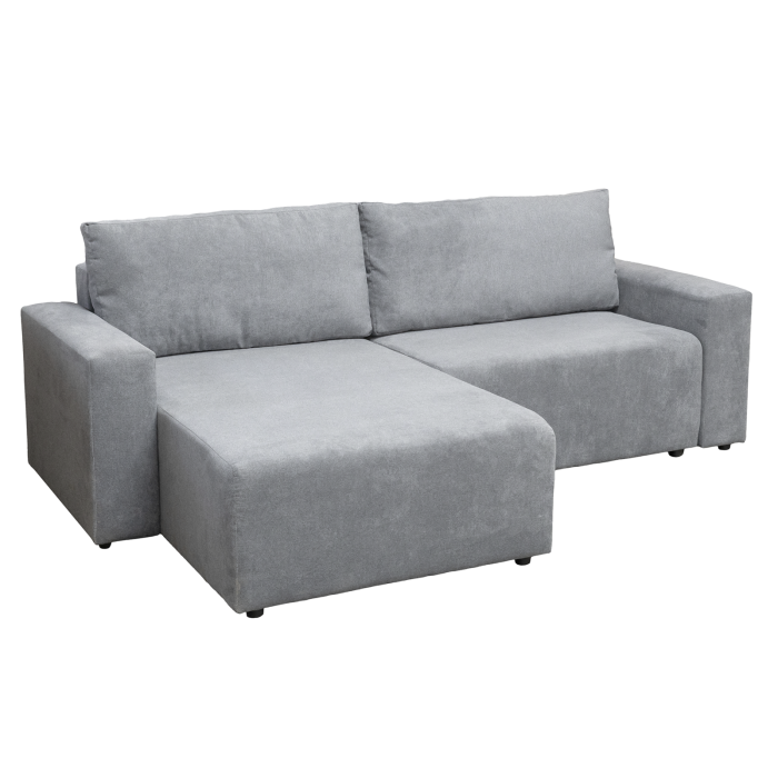 Coltar extensibil DALLAS ONE, cu lada depozitare, colt interschimbabil, gri deschis, 258x173x90 cm [2]