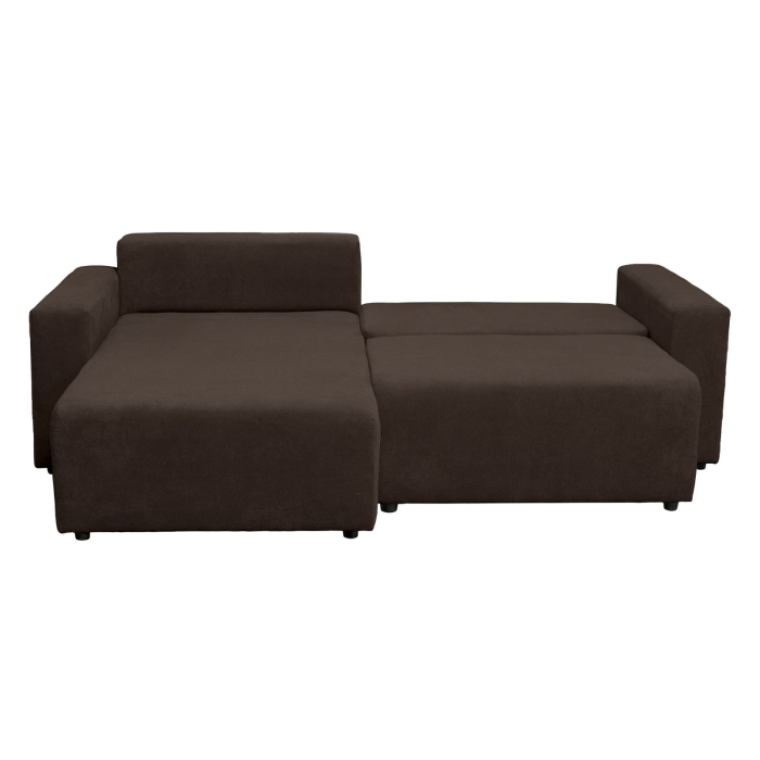 Coltar extensibil DALLAS ONE, cu lada depozitare, colt interschimbabil, maro, 258x173x90 cm [3]