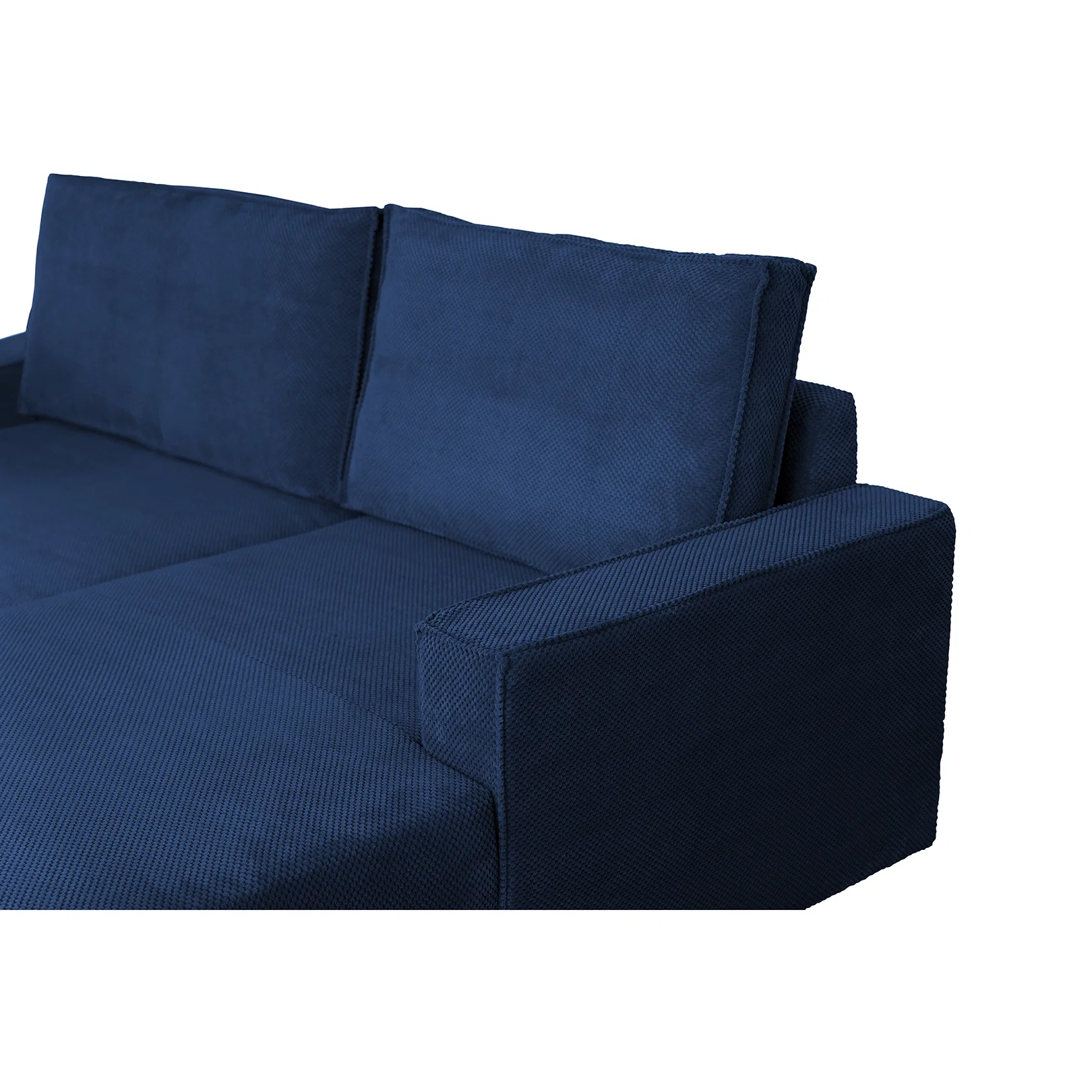 Coltar extensibil FREDERIC, cu arcuri si lada depozitare, colt dreapta, albastru, 235x160x95 cm [6]