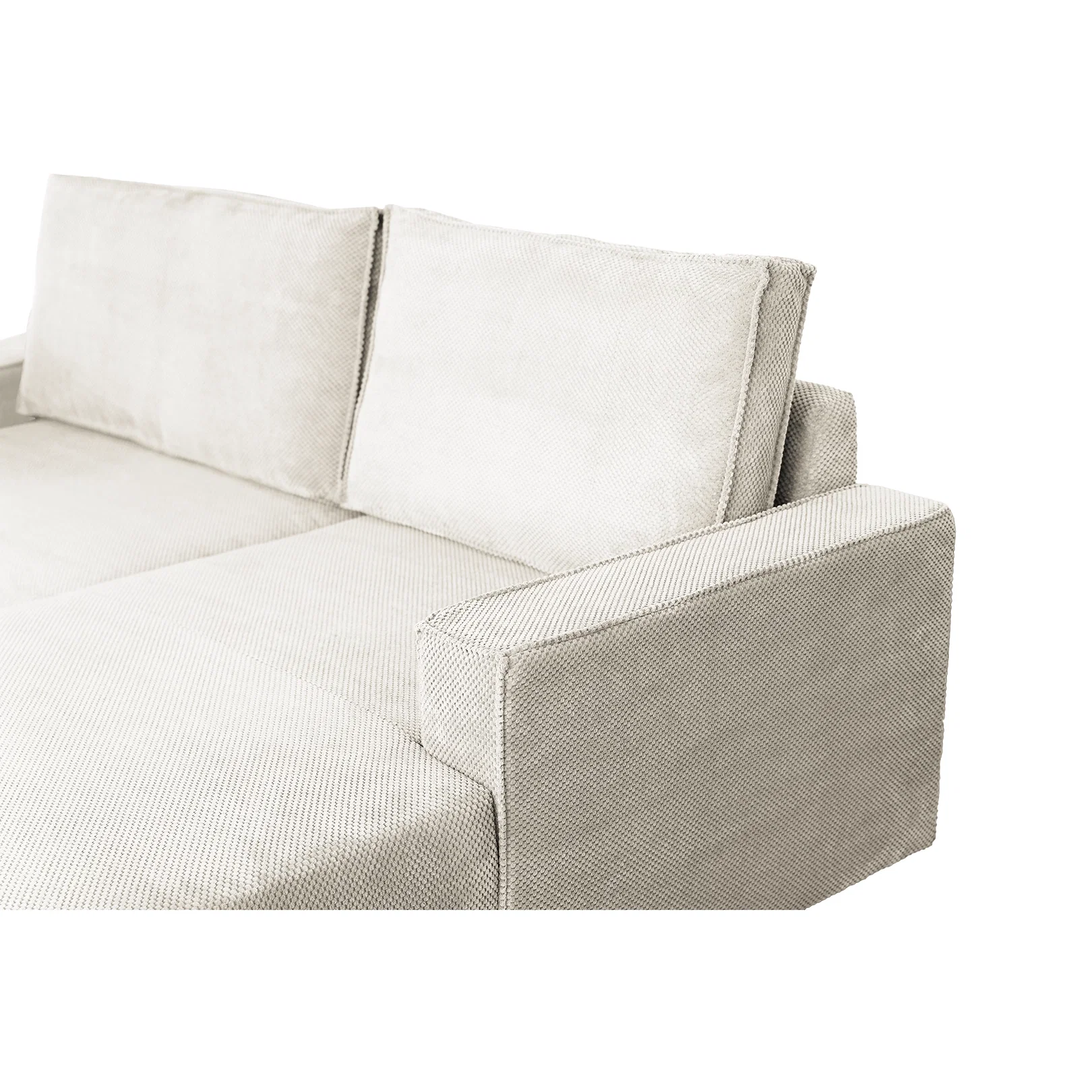 Coltar extensibil FREDERIC, cu arcuri si lada depozitare, colt dreapta, bej, 235x160x95 cm [6]