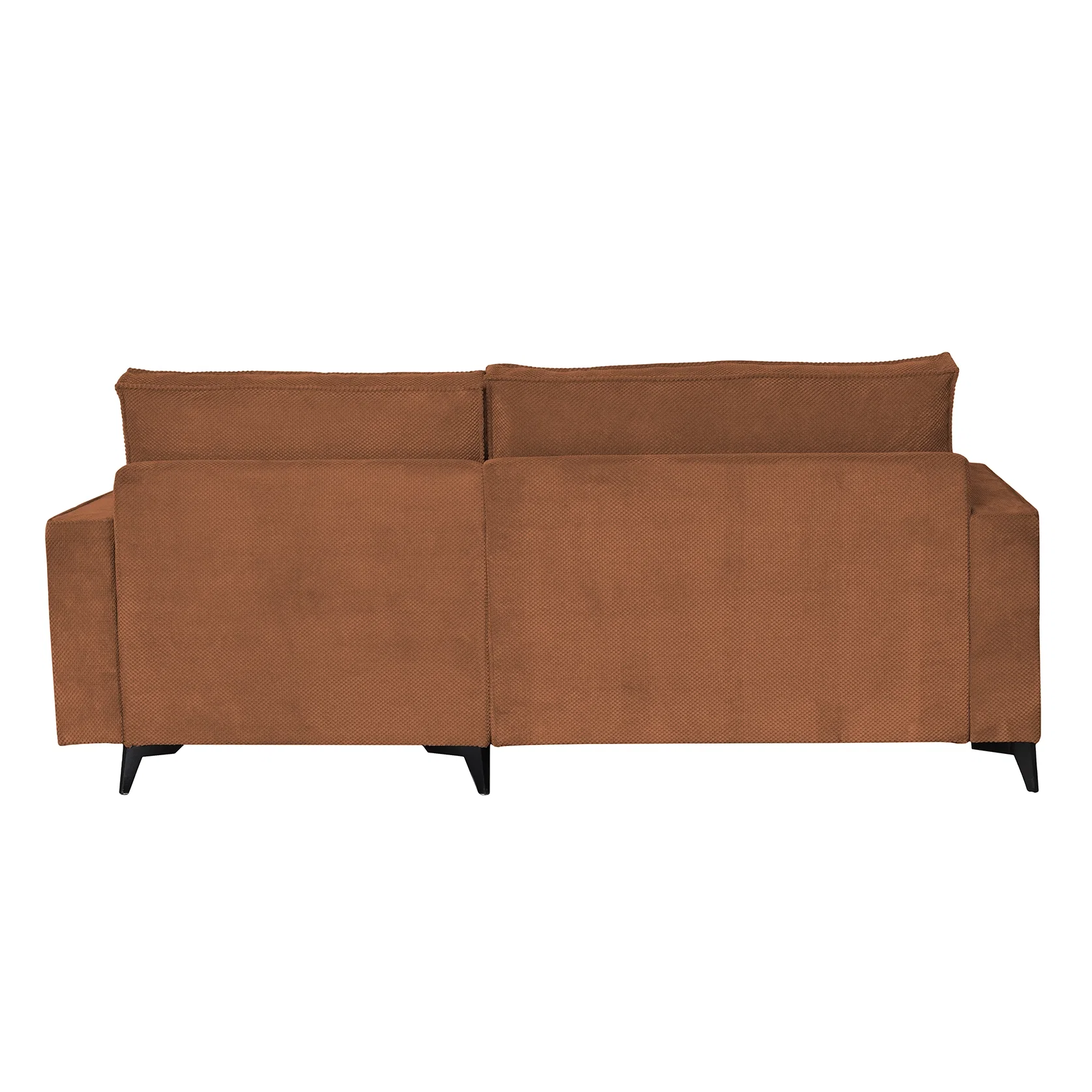 Coltar extensibil FREDERIC, cu arcuri si lada depozitare, colt dreapta, caramiziu, 235x160x95 cm [7]