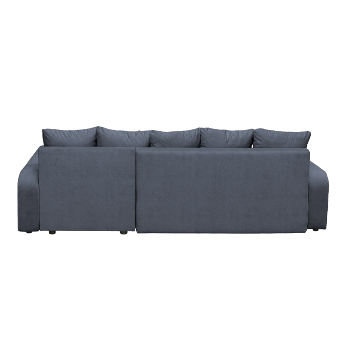 Coltar extensibil RIO, cu arcuri si lada depozitare, colt interschimbabil, albastru petrol, 235x140x83 cm [6]