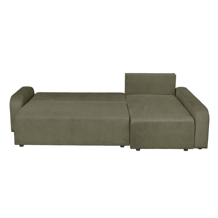 Coltar extensibil RIO, cu arcuri si lada depozitare, colt interschimbabil, kaki, 235x140x83 cm [3]
