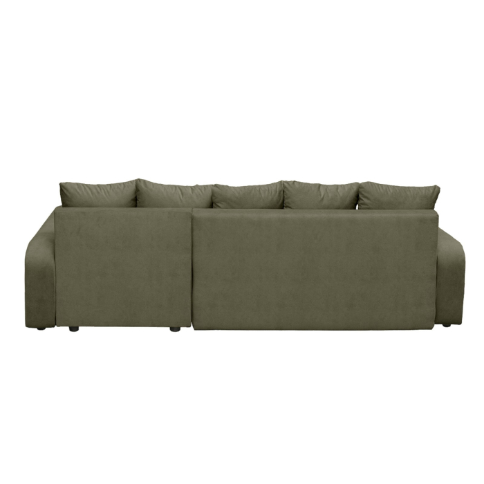 Coltar extensibil RIO, cu arcuri si lada depozitare, colt interschimbabil, kaki, 235x140x83 cm [6]