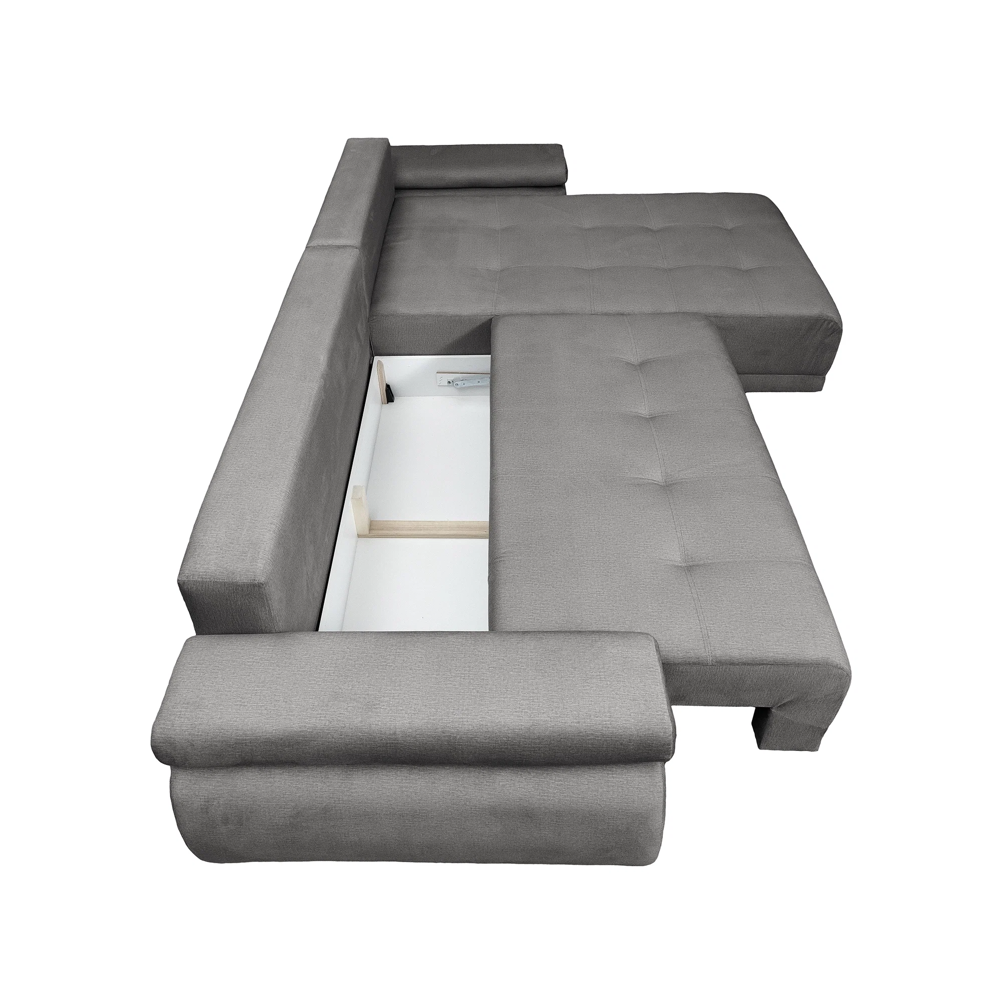 Coltar extensibil SAINT TROPEZ, cu arcuri si lada depozitare, colt interschimbabil, 315x204x85 cm [10]