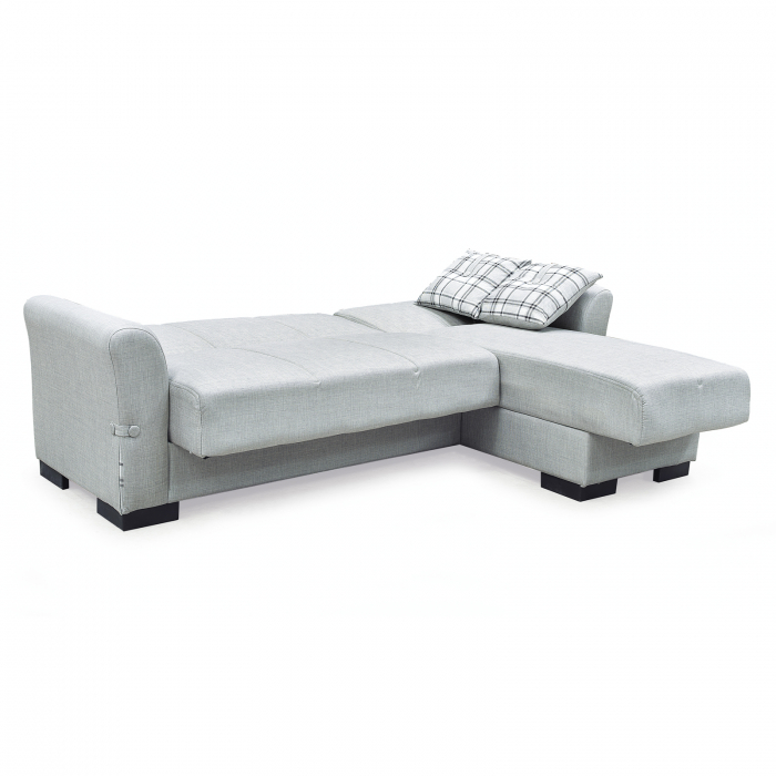 Coltar FLAMINGO extensibil, cu lada depozitare, colt interschimbabil, 240x145x80 cm - Expomob [4]