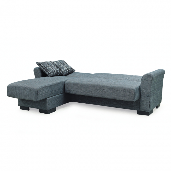 Coltar FLAMINGO extensibil, cu lada depozitare, colt interschimbabil, 240x145x80 cm - Expomob [4]